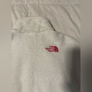 North face women’s jacket white and pink
